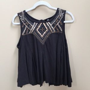 Free People tank top with back ties